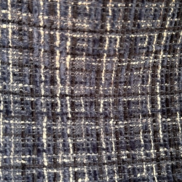 NWT Zara black and blue tweed off the shoulder top size XS - Picture 7 of 9